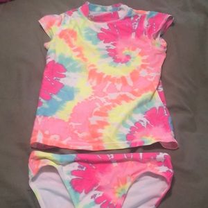 Super cute tie-dye swim set size 7/8